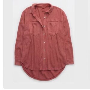 Aerie LumberJane waffle shirt